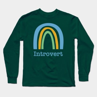 Introvert Rainbow Design Long Sleeve T-Shirt